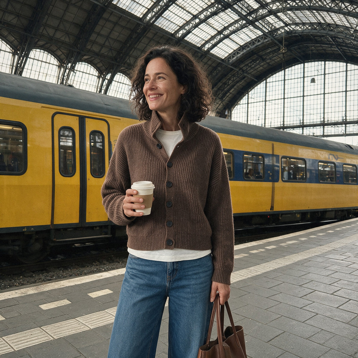 Twee vrouwen op het perron