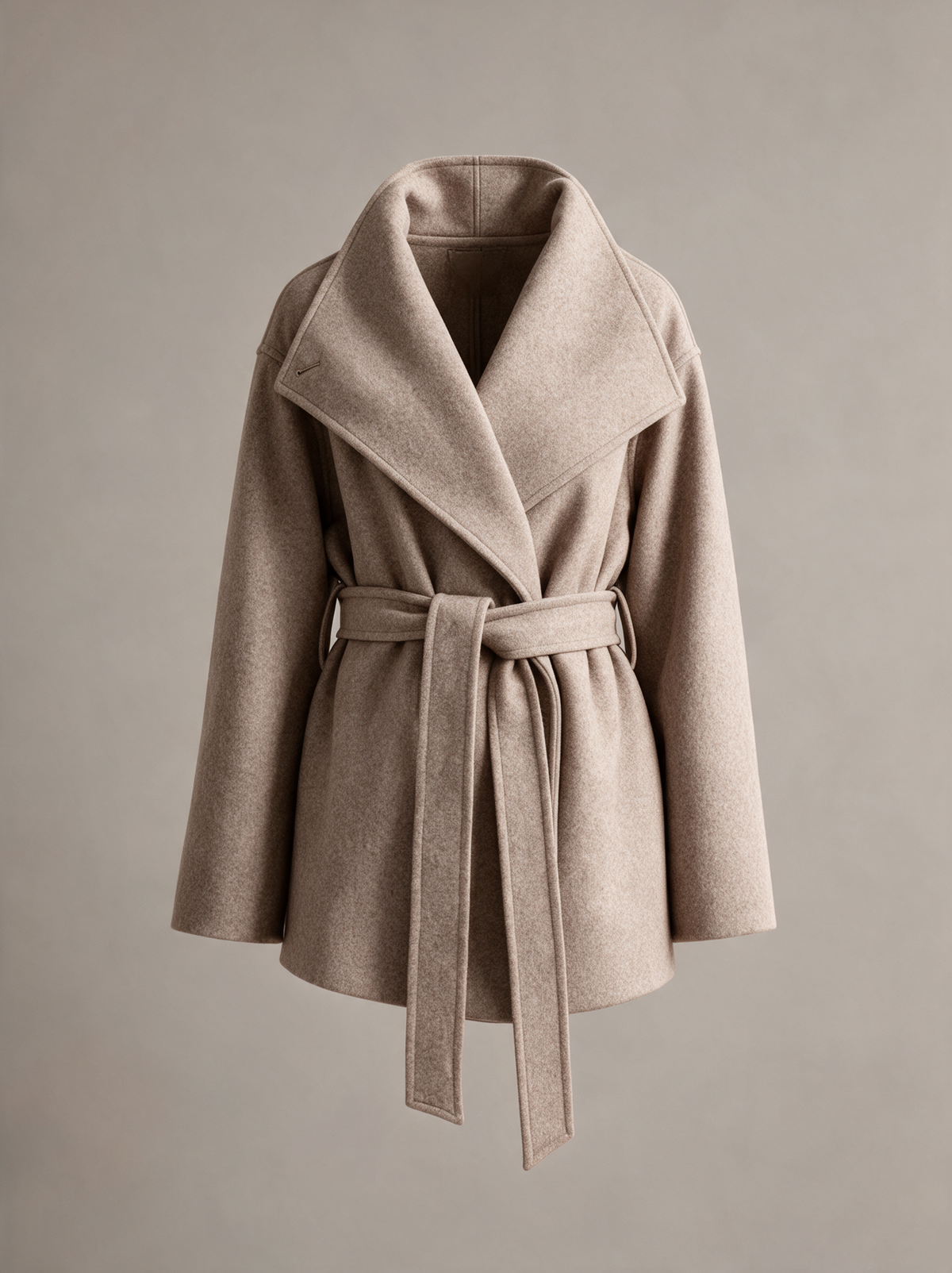 Wollen wikkeljas Lies in camel, productfoto