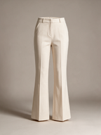 Flared broek Jill in crème, productfoto