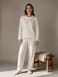 Fleece pyjama Bo in crème