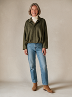 Oversized jack Liv olijfgroen