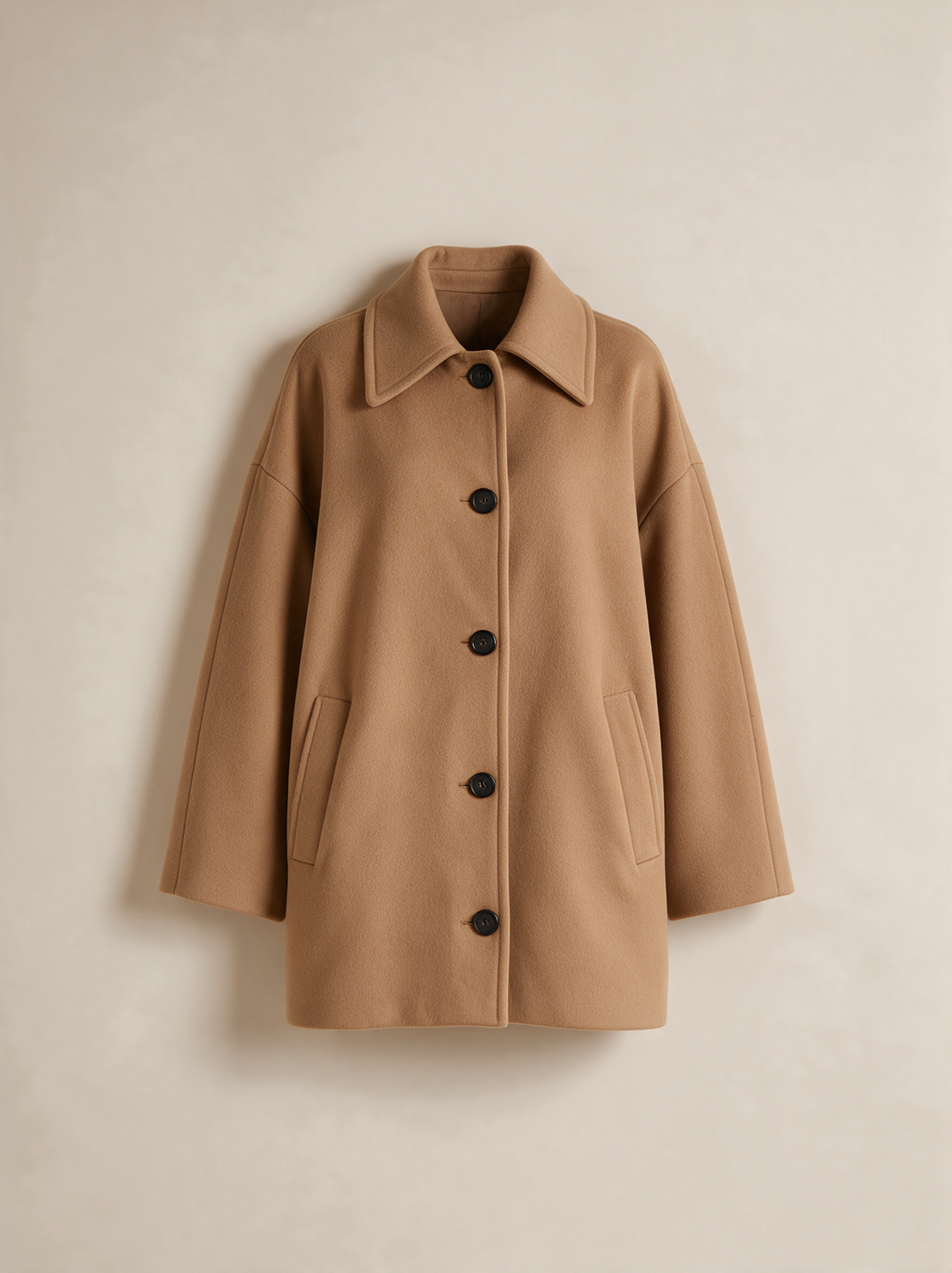 Oversized jas Anouk camel productfoto